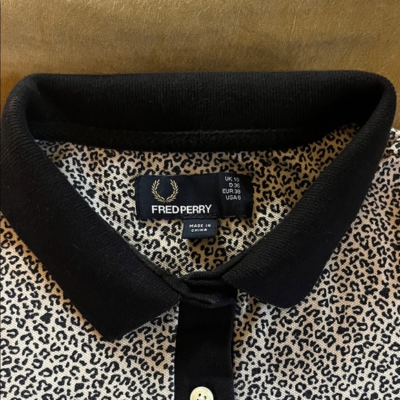 Fred Perry leopard print Polo Shirt - Amy Winehouse collection - Picture 2 of 3